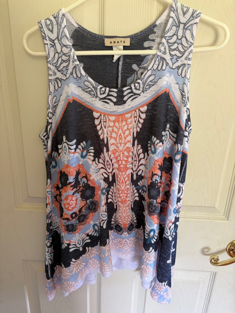 AGATE Boho Sleeveless Tunic, Large